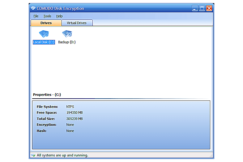 Full disc encryption software